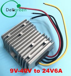 9V-40V to 24V 6A Boost Buck DC-DC Converter Step-Up Step-Down Power Regulators Waterproof Module Car Power Supply