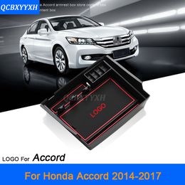 For Honda Accord 2014-2017 LHD Car Centre Console Armrest Storage Box Covers Interior Decoration Auto Accessories299H