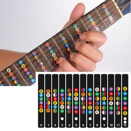 Guitar Fretboard Notes Map Labels Sticker Fingerboard Fret Decals for 6 String Acoustic Electric Guitarra