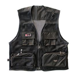 New Fashion Brand Vest Men Tactical Vest Special Forces SWAT Director Fisherman Mesh Black Quick Drying Clothes