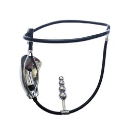 Metal Male Chastity Cage Stainless Steel Belt With Anal Plug Slave BDSM Bondage Fetish Lockable Penis Restraint Device