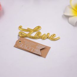 Wholesale Birthday Gifts for Husband Love Antique Gold/Silver Beer Bottle Opener for Wedding Favours W7450