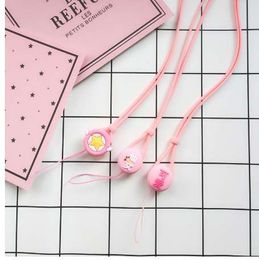 Kawaii cute 3D cartoon silicone hot sports lanyard for MP3/4 cell phone ring straps key chain team neck straps for iphone 7 plus