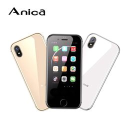 Original Anica I8 Smartphone MTK6580M Quad Core Phones 1GB RAM 8GB ROM 3G GPS WIF Android 6.0 Super Mini Ultrathin Card 7S 8S Cell Mobile Phone