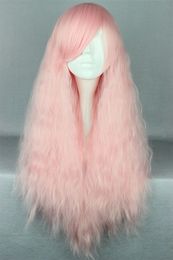 Cosplay Wig Chobits On Sale Cosplay Costume Wigs Light Pink Long Wavy Curly Japanese Straight Long Lt. Blonde Halloween Anime Hair for Girl