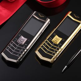 Unlocked M6i Leather bar Luxury long standby bluetooth dial cell phones mp3 mp4 FM radio Stainless steel metal body Quad band mobile phone