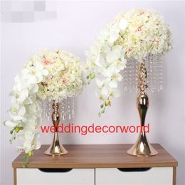 Customized wedding road lead props artificial table flower ball party hotel decor studio photo background silk flower ball stand decor0629