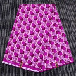 new Fashion High Quality pink African Fabric 100% polyester Fabric African Wax Material 6 Yards print cloth