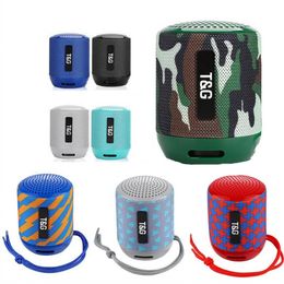 Wireless Bluetooth Speaker Mini Portable TG129 Bass FM Radio Audio TF Card USB Cloth Outdoor Sport Speakers