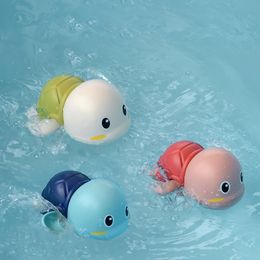 Cartoon Swimming Turtle Wind-Up Toy, Baby Bath Companion& Play in Water Clock Work Toy, 3 Colors for Choices, Xmas Kid Birthday Gift, 2-2