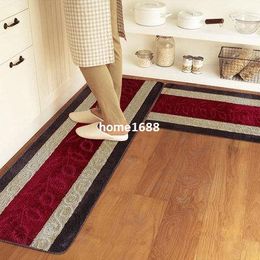 45*120cm washable kitchen rugs Striped waterproof non-slip kitchen mats and rugs Free Shipping