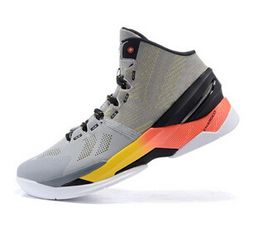 Men's Athletic Basketball Sneaker Curry 2 Grey Shiekh Shoes