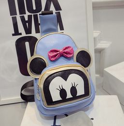 Wholesale hot Chest high grade package Cute cartoon backpack Female money Mimi can shoulders single shoulder