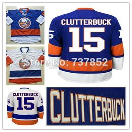 2016 New, 2015 New Cheap New York Islanders #15 Cal Clutterbuck Jersey Home Royal Blue Away White Stitched Clutterbuck Ice Hockey Jers from clutterbuck jersey manufacturers