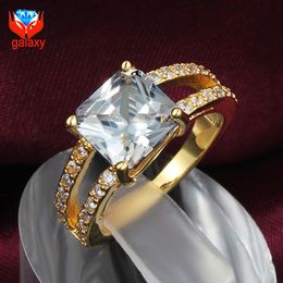 wholesale price 18k real gold plated trendy jewelry square shape aaa swiss cz diamond wedding rings for women christmas gift zr584 - Cheap Real Diamond Wedding Rings wholesale price 18k real gold plated trendy jewelry square shape aaa swiss cz diamond wedding rings for women christmas gift zr584 - Cheap Real Diamond Wedding Rings