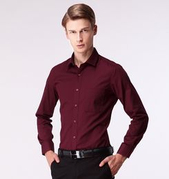 mens dark red shirt