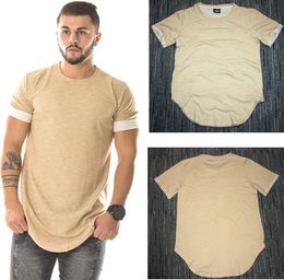 2017 hip hop fashion bottoms Arc bottom tshirt homme mens t shirts hip hop swag t