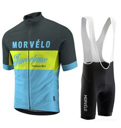 online shopping 2015 Morvelo a Bloc men cycling jersey clothing set short sleeve jacket bib gel pad shorts kit summer bicycle sport