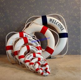 mediterranean style welcome aboard nautical lifebuoy life ring wall hanging home party living room decoration decor - Nautical Party Decorations mediterranean style welcome aboard nautical lifebuoy life ring wall hanging home party living room decoration decor - Nautical Party Decorations