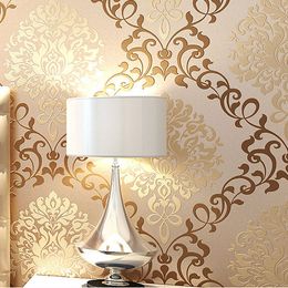 house ornamentation wallpapers europe damask classical designs glitter wallpaper for wall in bedroom papel de parede 3d moderno