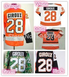 Discount cheapest blacks jerseys 2016 Philadelphia 28 Claude Giroux Jersey Orange C New In stock Best Stitched Claude Giroux Camo Green Jerseys Wholesale Cheapest