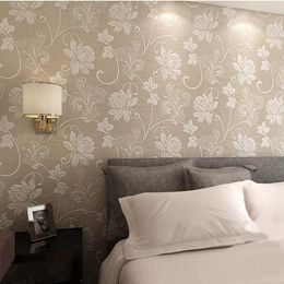 fashion non woven floral flower 3d wallpaper embossed texture for tv background wallliving room and bedroom - Bedroom Wall Textures fashion non woven floral flower 3d wallpaper embossed texture for tv background wallliving room and bedroom - Bedroom Wall Textures
