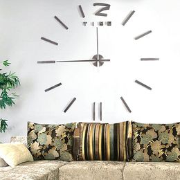 discount designer wall watches high quality large mirror wall clock modern design large decorative wall designer
