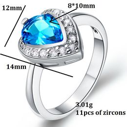 wedding rings for women jewelry heart love 925 silver red blue purple crystal simulated diamond ring jewellery j350 - Cheap Real Diamond Wedding Rings wedding rings for women jewelry heart love 925 silver red blue purple crystal simulated diamond ring jewellery j350 - Cheap Real Diamond Wedding Rings