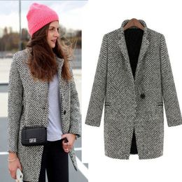Womens Grey Wool Coat | Down Coat
