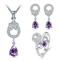 2017 purple wedding rings designs wedding fashion hollow design 925 silver necklace earring ring a famliy - Purple Wedding Rings 2017 purple wedding rings designs wedding fashion hollow design 925 silver necklace earring ring a famliy - Purple Wedding Rings