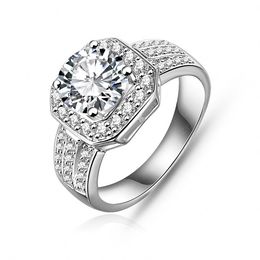 wholesale price fashion jewelry womens ring 18k rhodium plated cubic zirconia synthetic diamond gemstone engagement rings good for wedding - Wedding Ring Prices wholesale price fashion jewelry womens ring 18k rhodium plated cubic zirconia synthetic diamond gemstone engagement rings good for wedding - Wedding Ring Prices