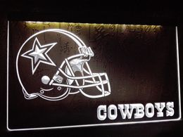 LD317- Dallas Cowboys Helmet NR Bar LED Neon Light Sign sign solar sign channels sign pdf