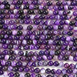 Discount Purple Agate 8mm Round Beads | 20