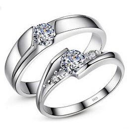 925 sterling silver couple rings wedding ring simulation female male korean version of the influx of people tail ring ring ring one pair - Male Wedding Rings 925 sterling silver couple rings wedding ring simulation female male korean version of the influx of people tail ring ring ring one pair - Male Wedding Rings