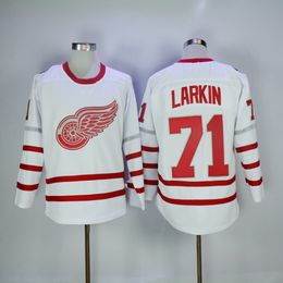 online shopping 2017 Centennial Classic th Anniversary Detroit Red Wings Dylan Larkin blank Hockey Jerseys color white