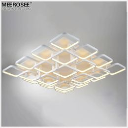 High Quality LED Flush Mounted Ceiling light fitting Modern White Acrylic Square Ceiling lamp for shopping mall Hotel LED