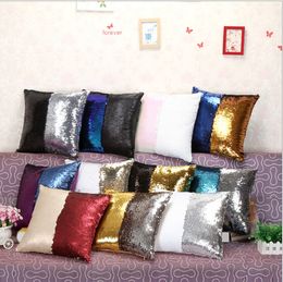 2016 mermaids home decor sequin pillow case sequin pillowslip 2 tone color pillow case reversible cushion