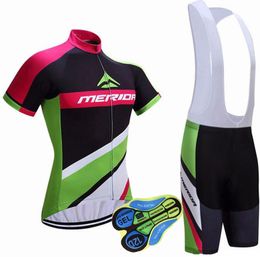 2017 bib jersey set sale Maillot ciclismo Merida 2017 hot sale cycling jersey short sleeves pro team summer style mtb bicicleta cycling clothing bib shorts set