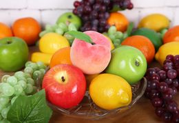 Artificial Fruit Christmas Decorations Online 30pcs Artificial Fruits And Fake Vegetables Bacca Flowers For Wedding Decoration Sbooking Decorative Kid Cognitive Toys