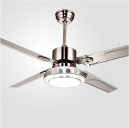 wholesale remote control ceiling fans with lights modern led fashion lights stainless steel wing fan - Decorative Ceiling Fans wholesale remote control ceiling fans with lights modern led fashion lights stainless steel wing fan - Decorative Ceiling Fans