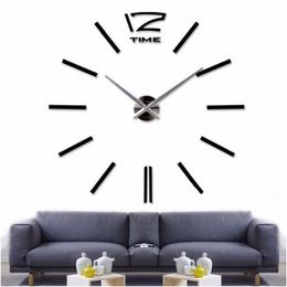 wholesale 2016new home decor big wall clock modern design living room quartz metal decorative designer clocks wall watch free shipping cheap designer wall