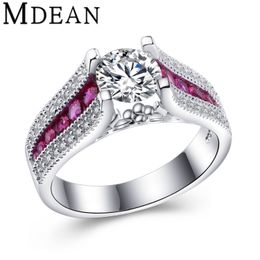 mdean pink stone white gold plated wedding rings for women aaa zircon engagement vintage ring fashion accessories bague msr349 - Wedding Rings On Sale mdean pink stone white gold plated wedding rings for women aaa zircon engagement vintage ring fashion accessories bague msr349 - Wedding Rings On Sale