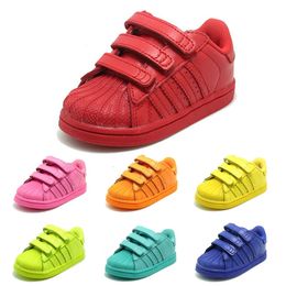 adidas superstar primeknit kids red
