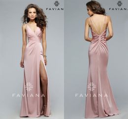 pink silk bridesmaid dress