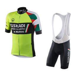 online shopping Ropa Ciclismo team euskadi basque country murias cycling jerseys set summer Bicycle maillot breathable MTB Short sleeve bike cloth gel pad