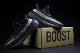 Adidas BY 9611 Yeezy Boost 350 V 2 Black Green Zebra Beluga Sz 10