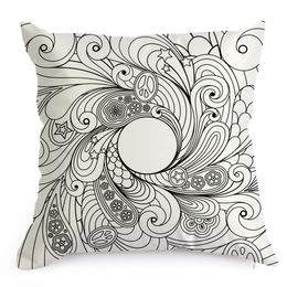 hand coloring vintage satin cushion cover graffiti pillow case home decor 45cm45cm black ground hand drawing cushion cover free shipping - Coloring Prints hand coloring vintage satin cushion cover graffiti pillow case home decor 45cm45cm black ground hand drawing cushion cover free shipping - Coloring Prints