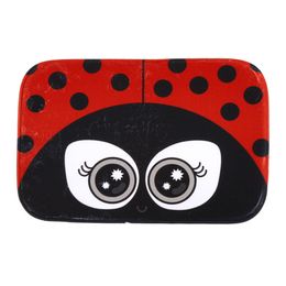 wholesale red ladybug big eyes print bathroom doormar carpet anti slip ladybird door mat pad water absorbent home decor drop ship sale - Home Decor For Sale wholesale red ladybug big eyes print bathroom doormar carpet anti slip ladybird door mat pad water absorbent home decor drop ship sale - Home Decor For Sale