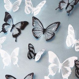 wholesale 18pcs black white crystal butterfly sticker art decal home decor wall mural stickers diy - Wholesale Home Decor Suppliers wholesale 18pcs black white crystal butterfly sticker art decal home decor wall mural stickers diy - Wholesale Home Decor Suppliers