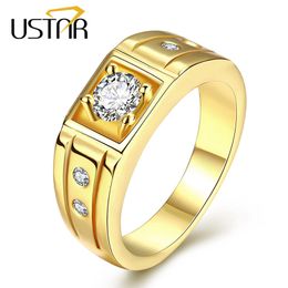 yellow gold plated men rings jewelry stainless steel zirconia crystals finger wedding rings male anel bijoux gifts top quality - Male Wedding Ring yellow gold plated men rings jewelry stainless steel zirconia crystals finger wedding rings male anel bijoux gifts top quality - Male Wedding Ring